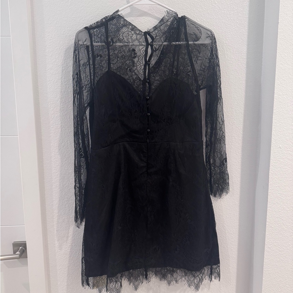 Elegant Black Lace Dress